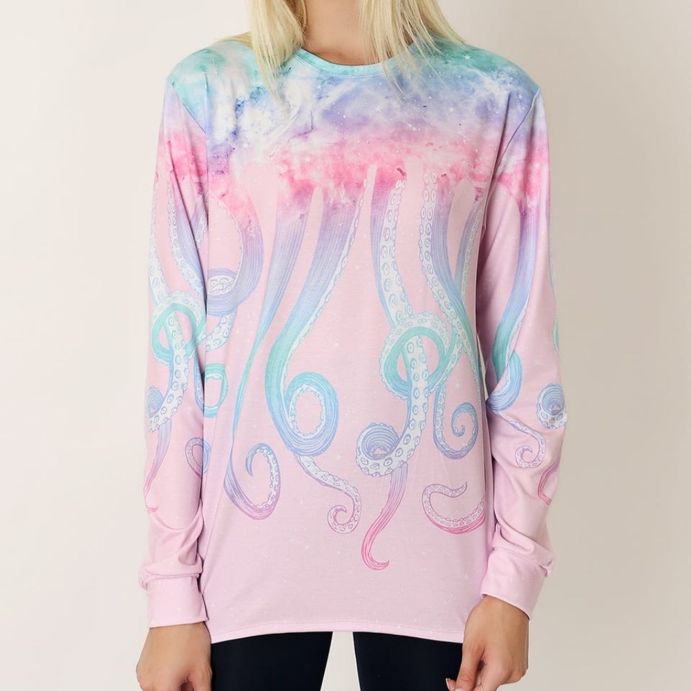 Blackmilk Space Tentacles Pastel Long Sleeve BFT